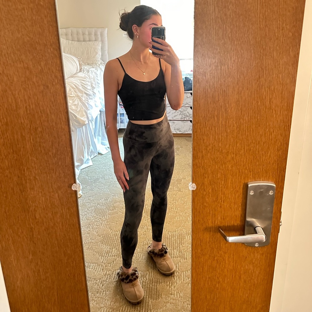 Lululemon leggings “diamond dye pitch grey graphite grey”